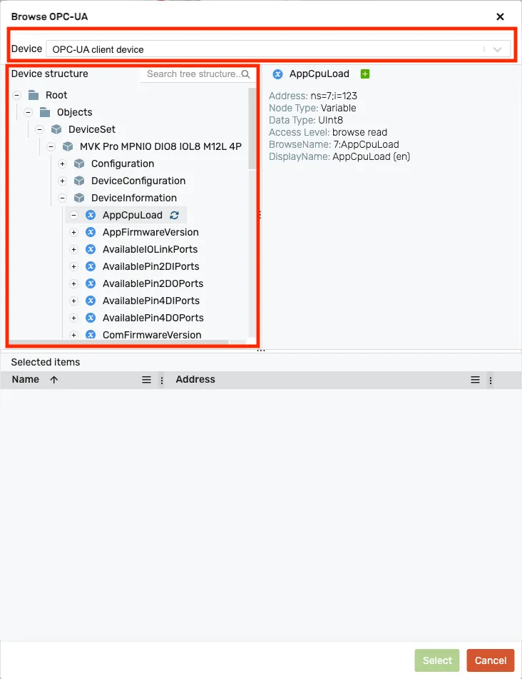 browse dialog