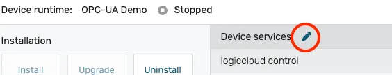 edit device services