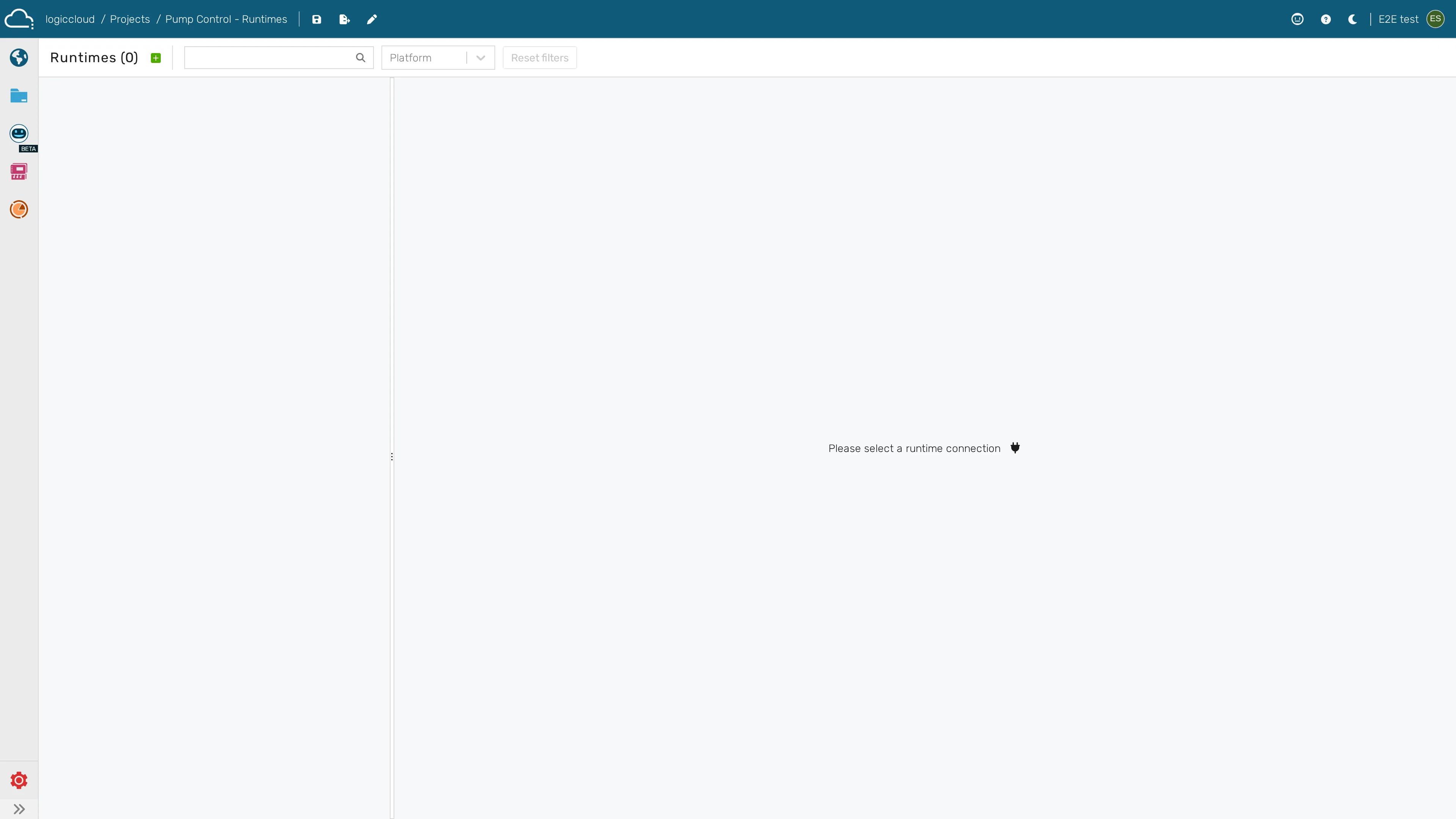 Open Runtimes from the IDE to manage the project's runtimes