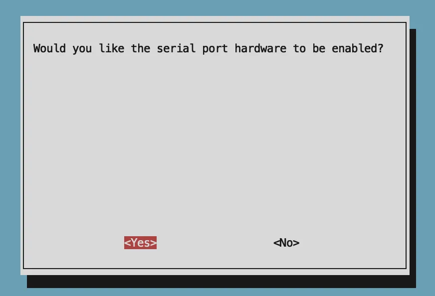 Enable Serial Port
